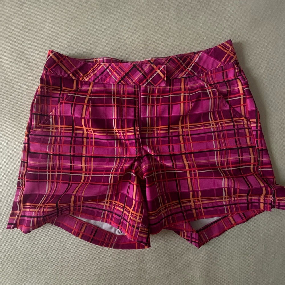 Nike Pink and Orange High Waist Shorts
